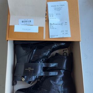 Louis Vuitton Black Midtown Flat Ankle Boots